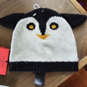 HUNTER kids penguin beanie sz S